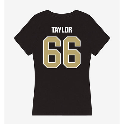 Lindenwood - NCAA Football : Aiden Taylor - Women's V-Neck T-Shirt-1