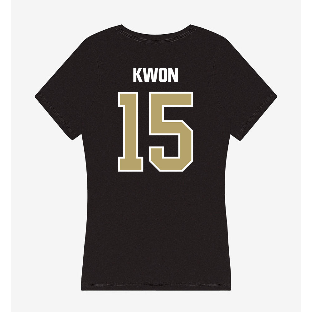 Lindenwood - NCAA Men's Basketball : Daniel Kwon - Women's V-Neck T-Shirt-1