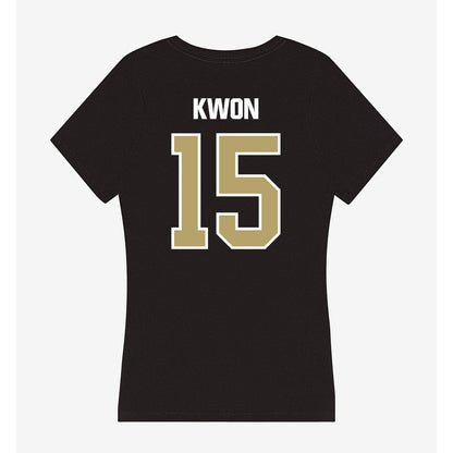 Lindenwood - NCAA Men's Basketball : Daniel Kwon - Women's V-Neck T-Shirt-1