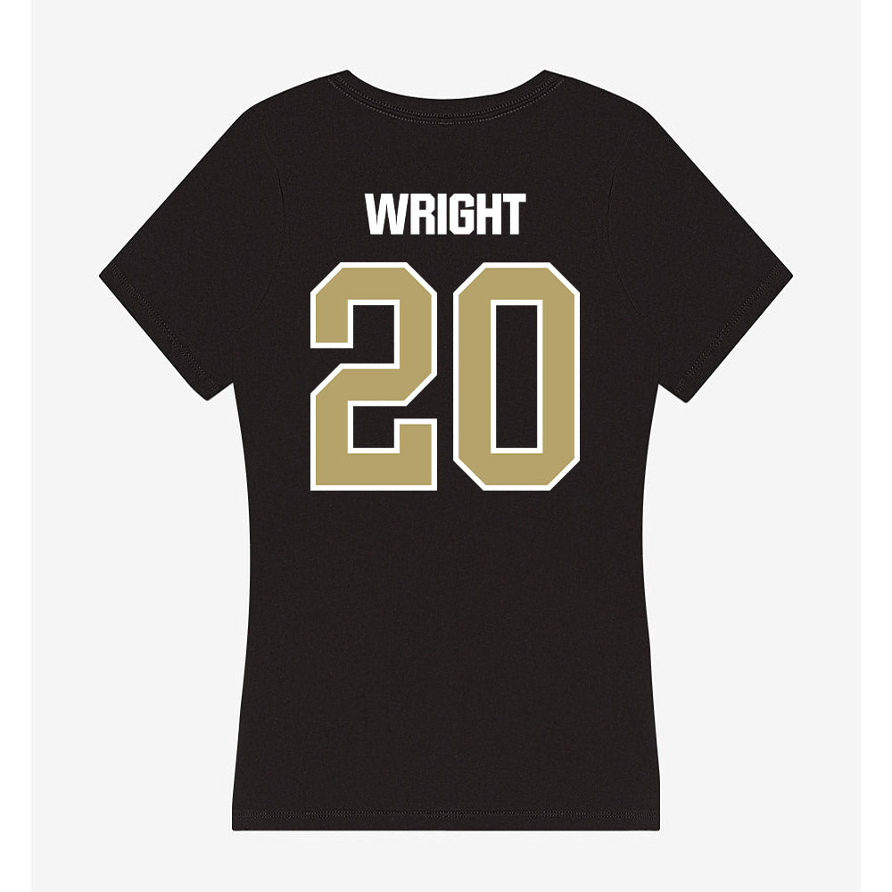 Lindenwood - NCAA Baseball : Luke Wright - Women's V-Neck T-Shirt-1