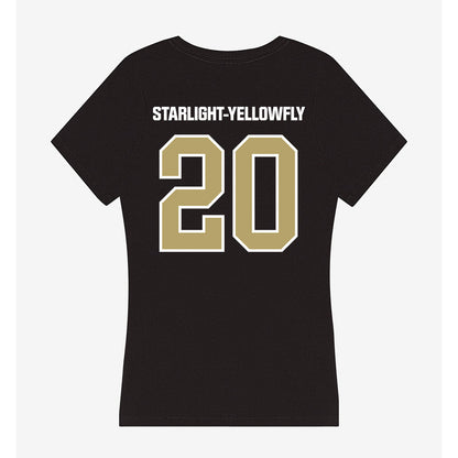 Lindenwood - NCAA Women's Ice Hockey : Tatem Starlight-Yellowfly - Women's V-Neck T-Shirt-1