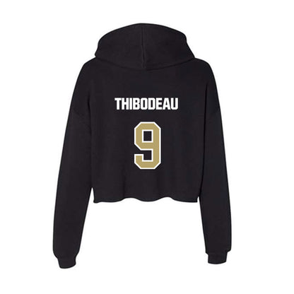 Lindenwood - NCAA Men's Ice Hockey : Chris Thibodeau - Women's Crop Fleece Hooded Sweatshirt-1