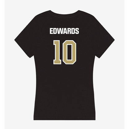 Lindenwood - NCAA Football : Isaac Edwards - Women's V-Neck T-Shirt-1