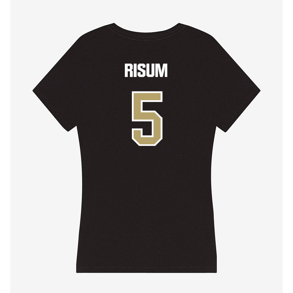 Lindenwood - NCAA Softball : Ava Risum - Women's V-Neck T-Shirt-1