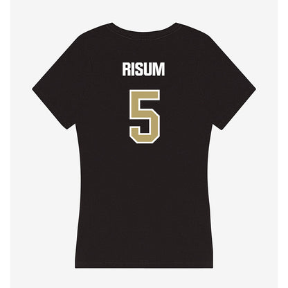 Lindenwood - NCAA Softball : Ava Risum - Women's V-Neck T-Shirt-1