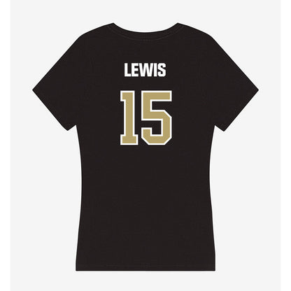 Lindenwood - NCAA Football : Zach Lewis - Women's V-Neck T-Shirt-1