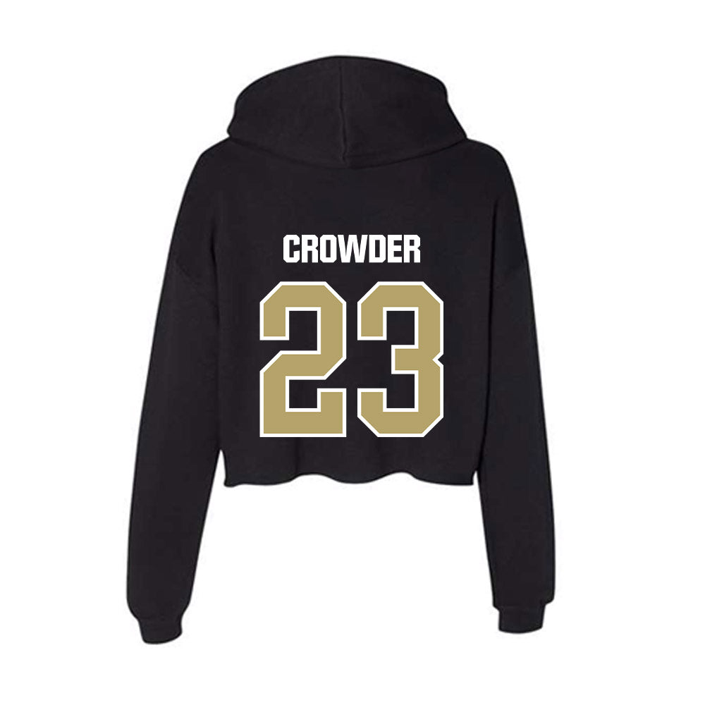Lindenwood - NCAA Softball : Kylee Crowder - Women's Crop Fleece Hoodie-1