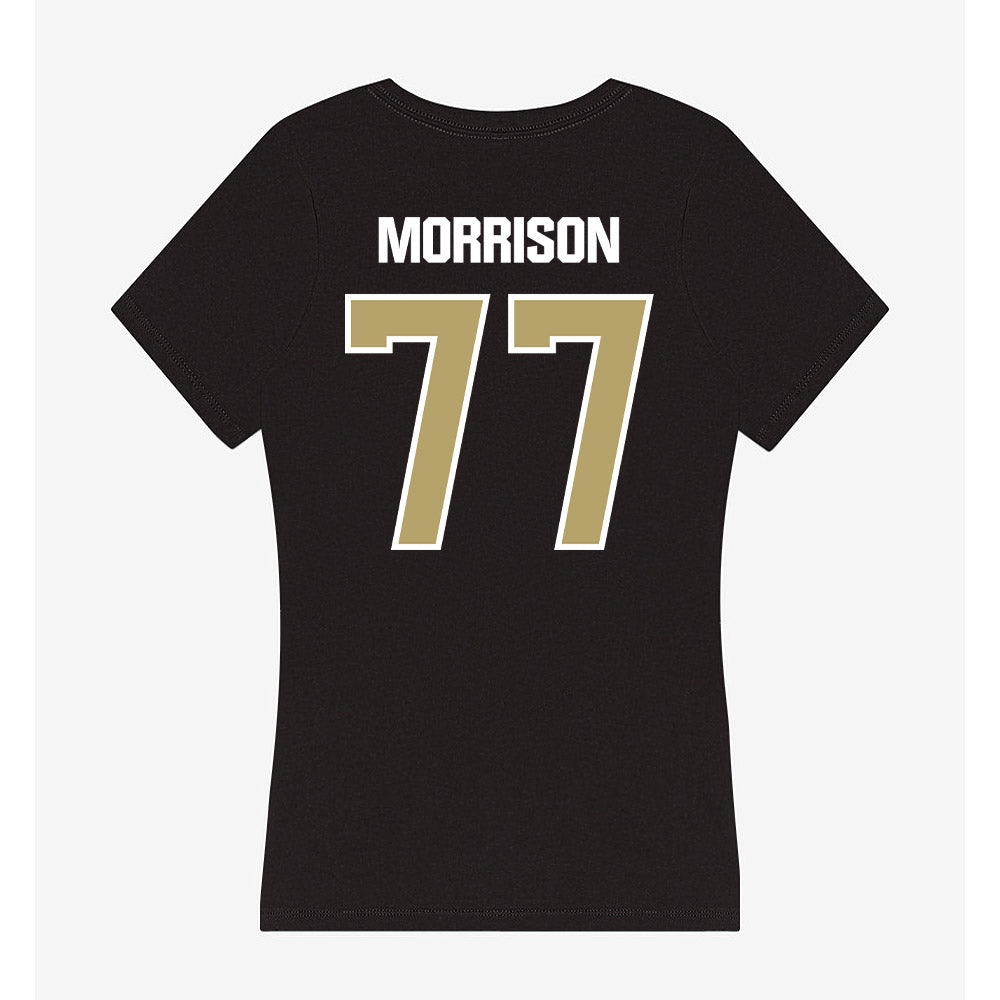 Lindenwood - NCAA Football : Trey Morrison - Women's V-Neck T-Shirt-1