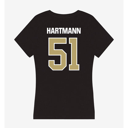 Lindenwood - NCAA Football : Brogan Hartmann - Women's V-Neck T-Shirt-1