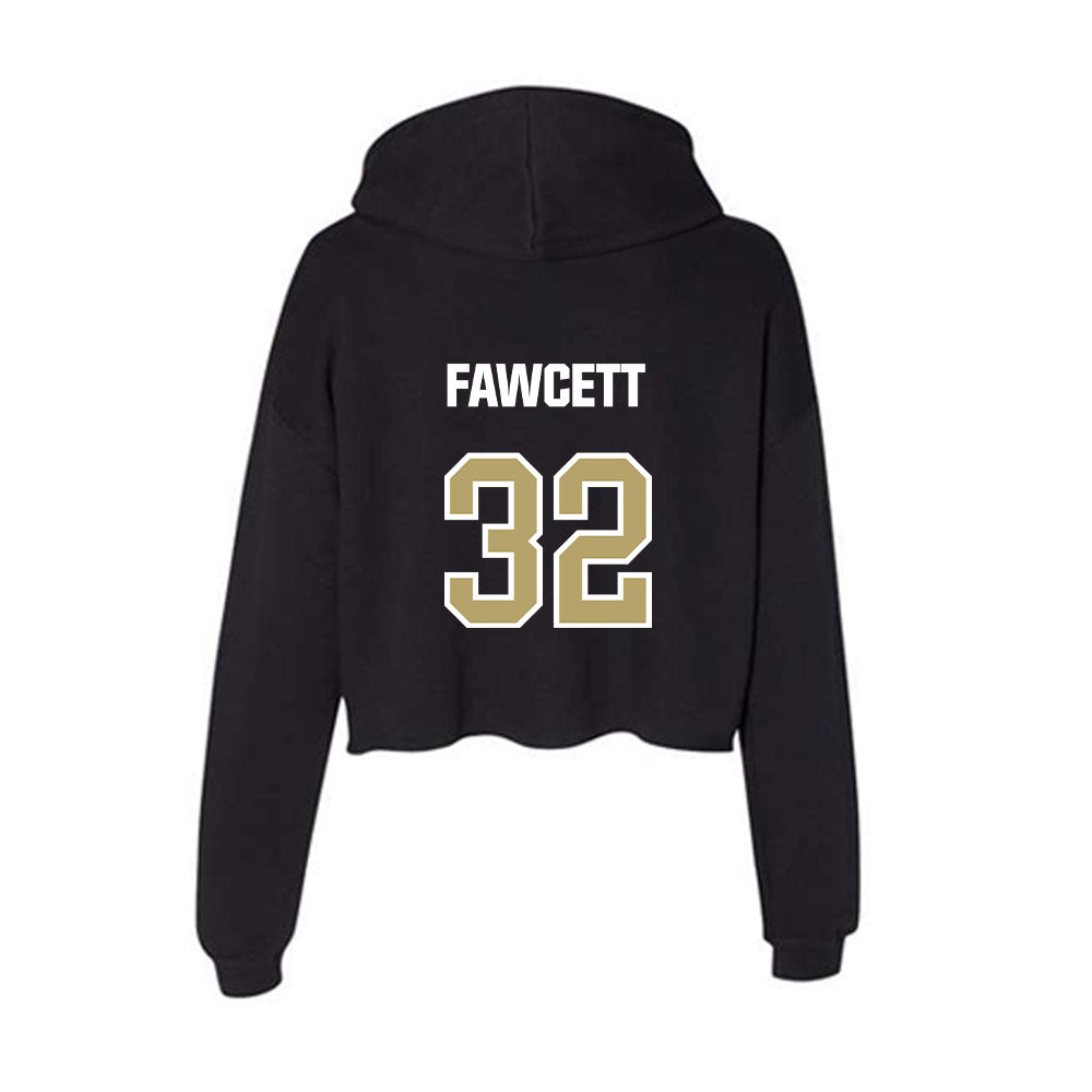 Lindenwood - NCAA Women's Lacrosse : Elise Fawcett - Women's Crop Fleece Hoodie-1