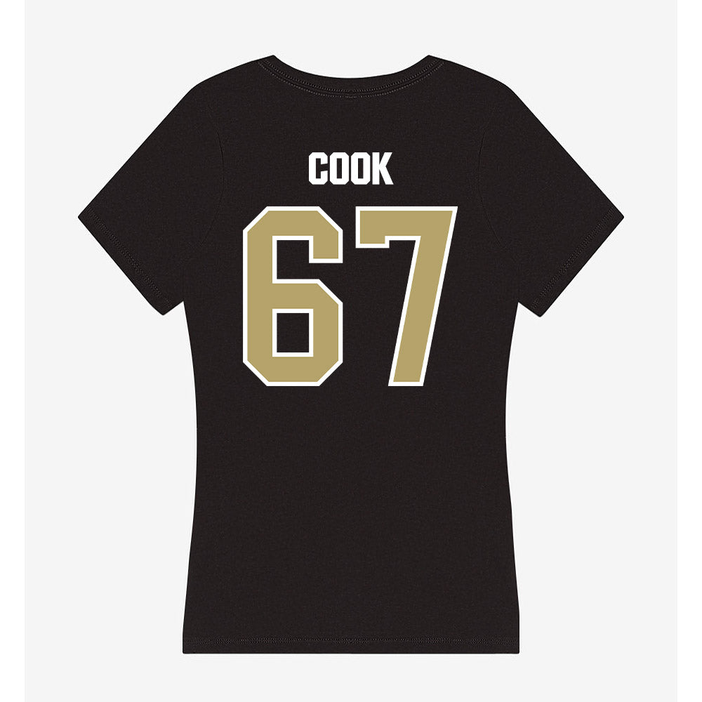 Lindenwood - NCAA Football : Connor Cook - Women's V-Neck T-Shirt-1