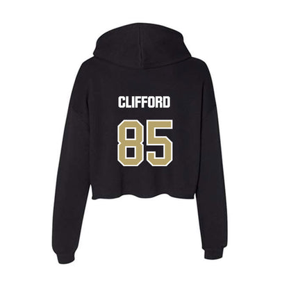 Lindenwood - NCAA Football : Jack Clifford - Women's Crop Fleece Hooded Sweatshirt-1