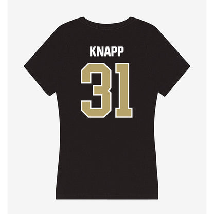 Lindenwood - NCAA Men's Ice Hockey : Klayton Knapp - Women's V-Neck T-Shirt-1