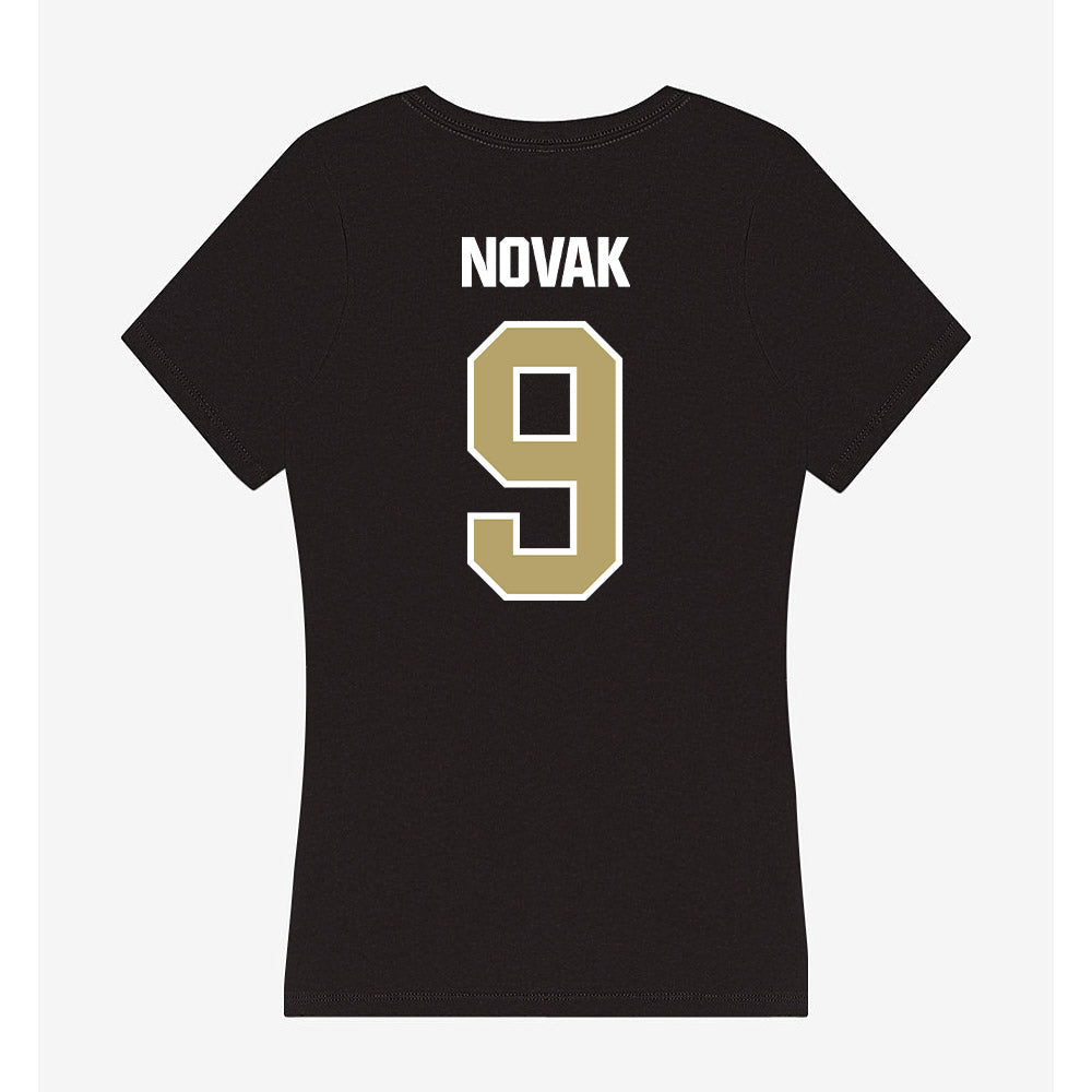 Lindenwood - NCAA Men's Volleyball : Brett Novak - Women's V-Neck T-Shirt-1