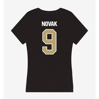 Lindenwood - NCAA Men's Volleyball : Brett Novak - Women's V-Neck T-Shirt-1