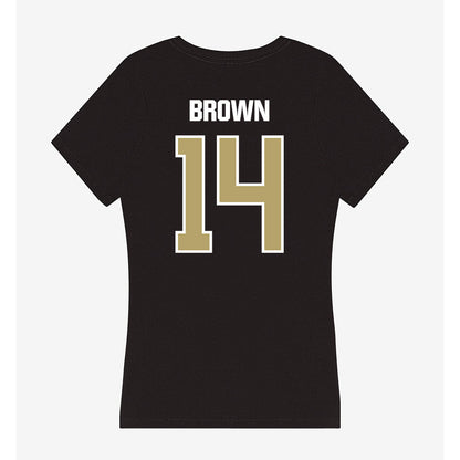 Lindenwood - NCAA Softball : Teryn Brown - Women's V-Neck T-Shirt-1