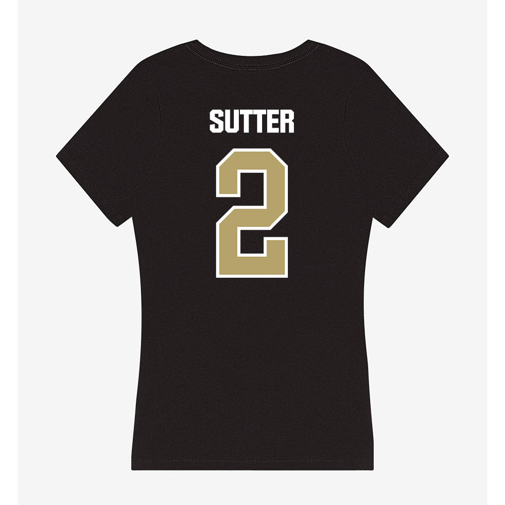 Lindenwood - NCAA Women's Soccer : Lily Sutter - Women's V-Neck T-Shirt-1