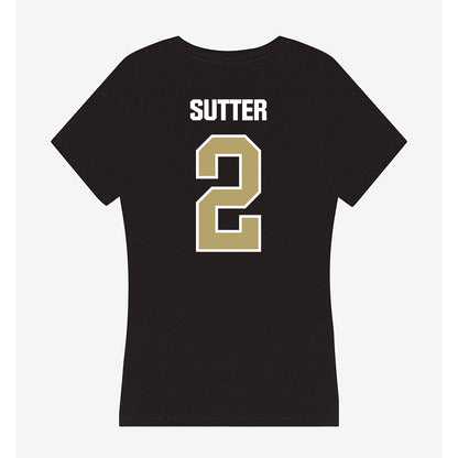 Lindenwood - NCAA Women's Soccer : Lily Sutter - Women's V-Neck T-Shirt-1