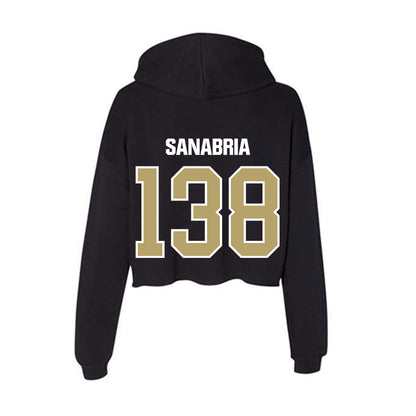 Lindenwood - NCAA Wrestling : Marissa Sanabria - Women's Crop Fleece Hoodie-1