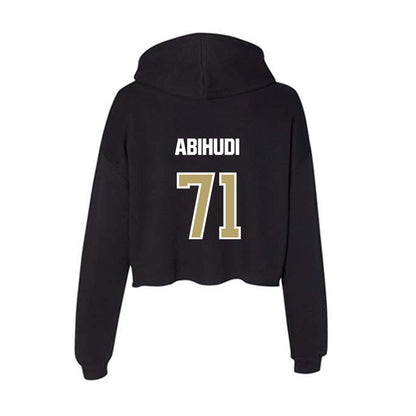 Lindenwood - NCAA Football : Christopher Abihudi - Women's Crop Fleece Hoodie-1