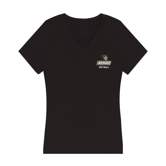 Lindenwood - NCAA Softball : Isabelle Wilcox - Women's V-Neck T-Shirt-0