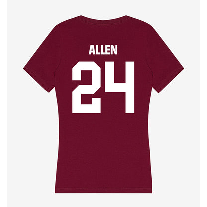 Colgate - NCAA Men's Lacrosse : Andrew Allen - Women's V-Neck T-Shirt-1