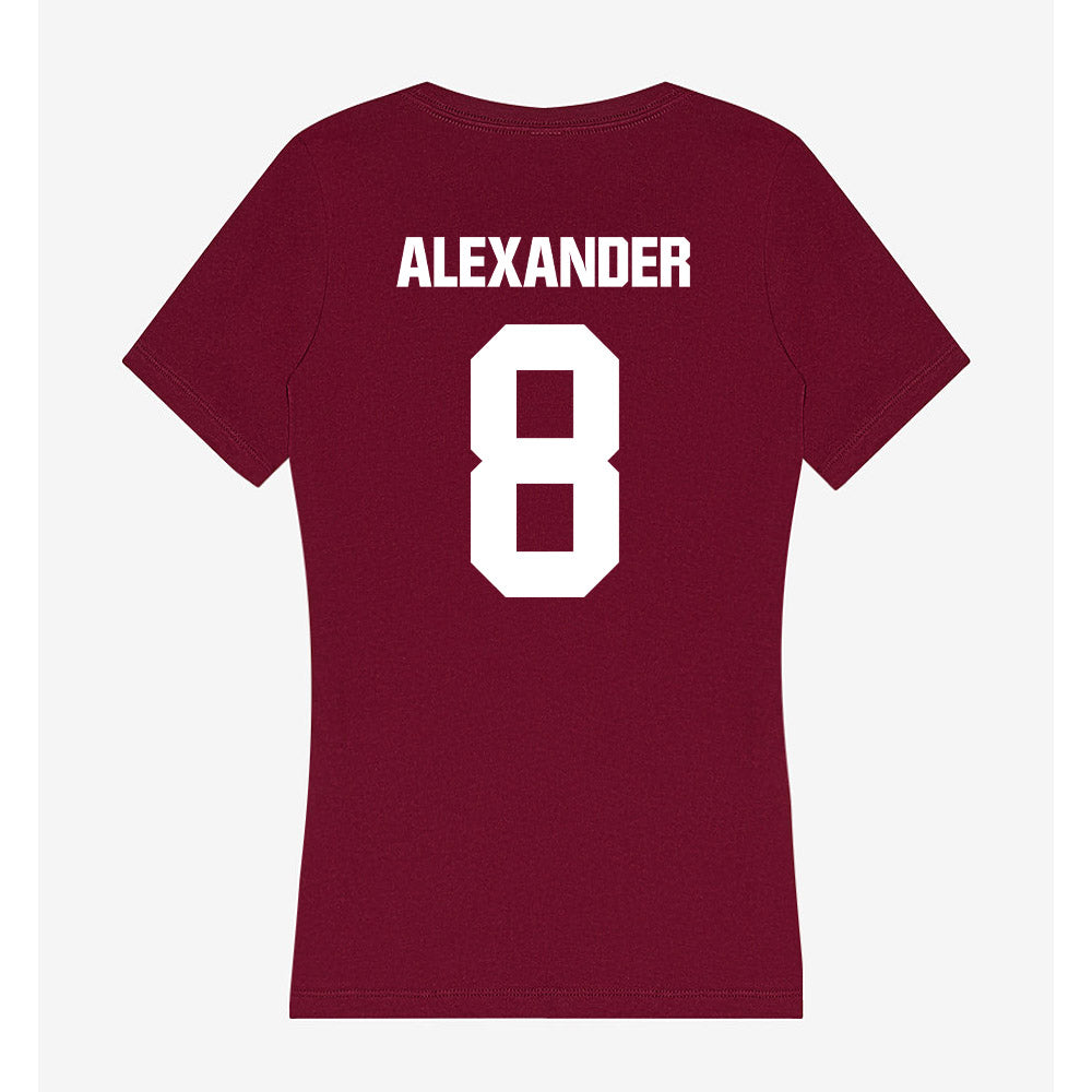 Colgate - NCAA Football : Kaleb Alexander - Women's V-Neck T-Shirt-1