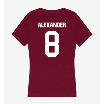 Colgate - NCAA Football : Kaleb Alexander - Women's V-Neck T-Shirt-1