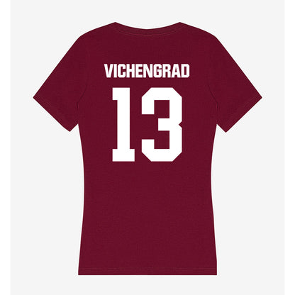Colgate - NCAA Men's Soccer : Gavin Vichengrad - Women's V-Neck T-Shirt-1