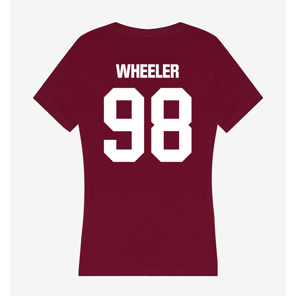 Colgate - NCAA Football : Bryce Wheeler - Women's V-Neck T-Shirt-1