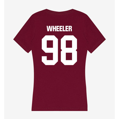 Colgate - NCAA Football : Bryce Wheeler - Women's V-Neck T-Shirt-1