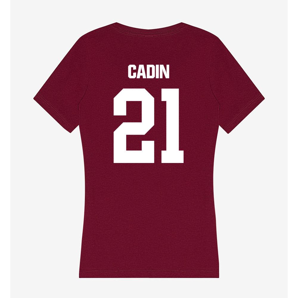 Colgate - NCAA Men's Lacrosse : Carter Cadin - Women's V-Neck T-Shirt-1