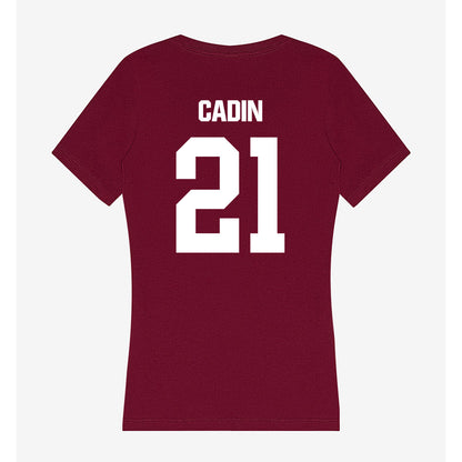 Colgate - NCAA Men's Lacrosse : Carter Cadin - Women's V-Neck T-Shirt-1
