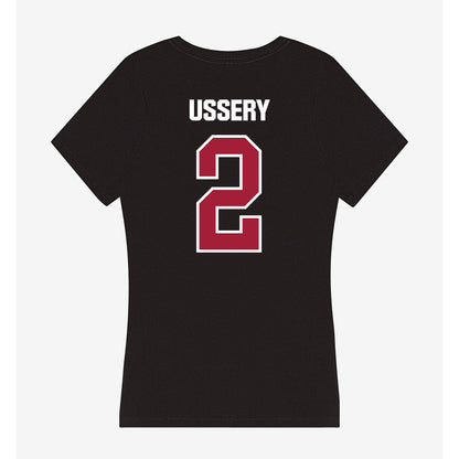 Lenoir Rhyne - NCAA Football : James Ussery - Women's V-Neck T-Shirt-1