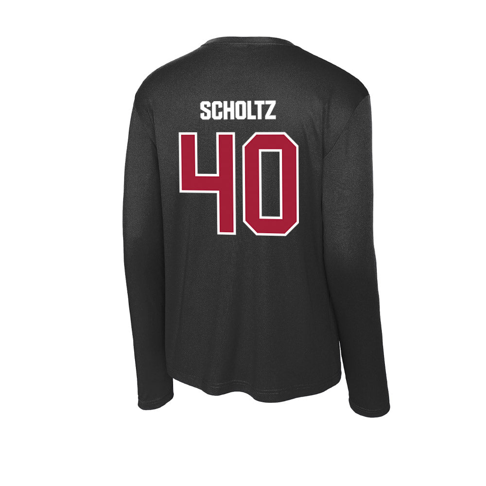 Lenoir Rhyne - NCAA Baseball : Larson Scholtz - Classic Shersey Activewear Long Sleeve T-Shirt-1