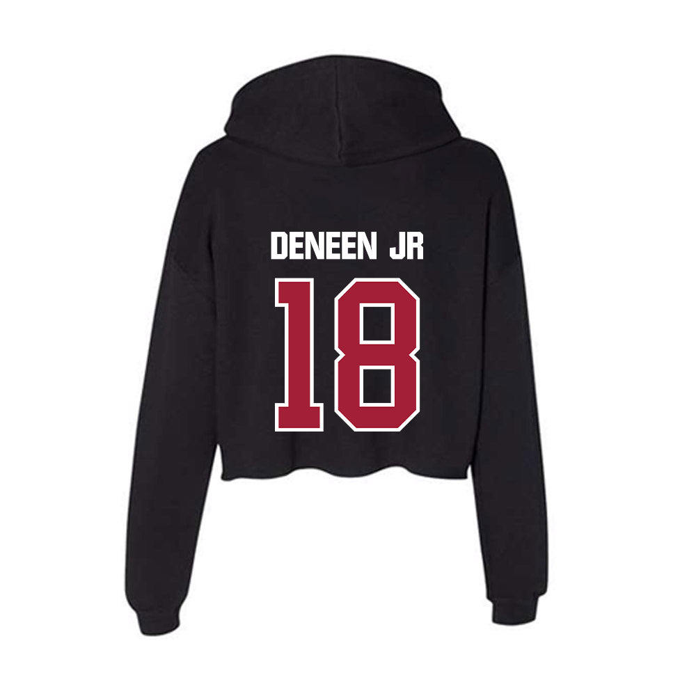 Lenoir Rhyne - NCAA Football : Daniel Deneen Jr - Classic Shersey Women's Crop Fleece Hoodie-1