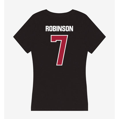 Lenoir Rhyne - NCAA Football : Khamoni Robinson - Classic Shersey Women's V-Neck T-Shirt-1