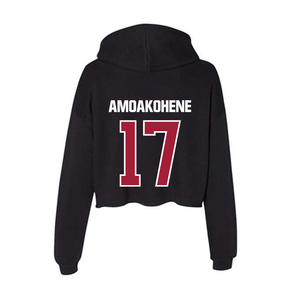 Lenoir Rhyne - NCAA Football : Justin Amoakohene - Classic Shersey Women's Crop Fleece Hoodie-1