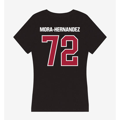 Lenoir Rhyne - NCAA Football : Aaron Jr Mora-Hernandez - Classic Shersey Women's V-Neck T-Shirt-1