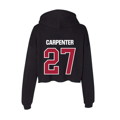 Lenoir Rhyne - NCAA Baseball : Holden Carpenter - Classic Shersey Women's Crop Fleece Hoodie-1