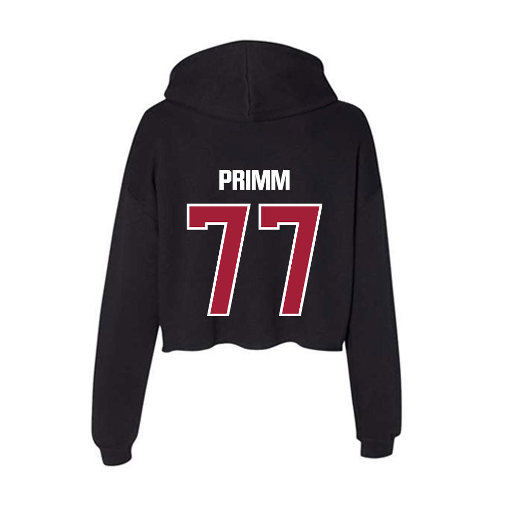 Lenoir Rhyne - NCAA Softball : Madison Primm - Women's Crop Fleece Hoodie-1