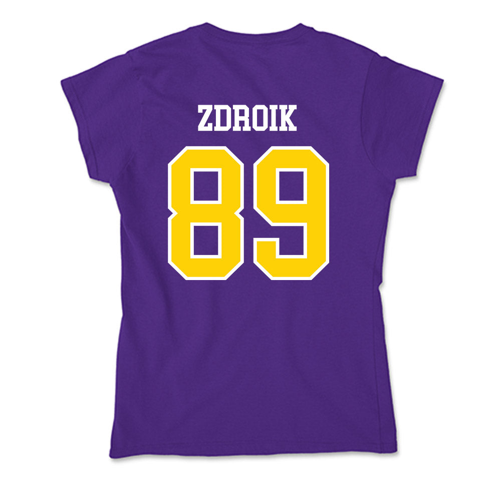 UWSP - NCAA Football : Daniel Zdroik - Soft Style Women’s T-Shirt-1