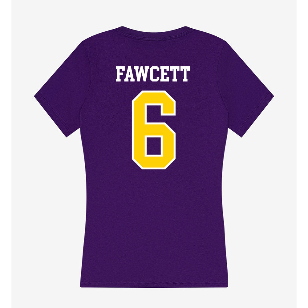 UWSP - NCAA Men's Volleyball : Braeden Fawcett - Women's V-Neck T-Shirt-1