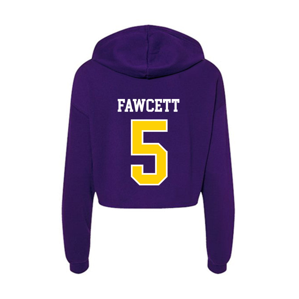 UWSP - NCAA Men's Soccer : Owen Fawcett - Women's Crop Fleece Hoodie-1