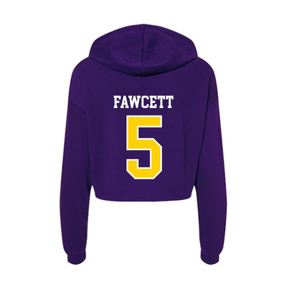UWSP - NCAA Men's Soccer : Owen Fawcett - Women's Crop Fleece Hoodie-1