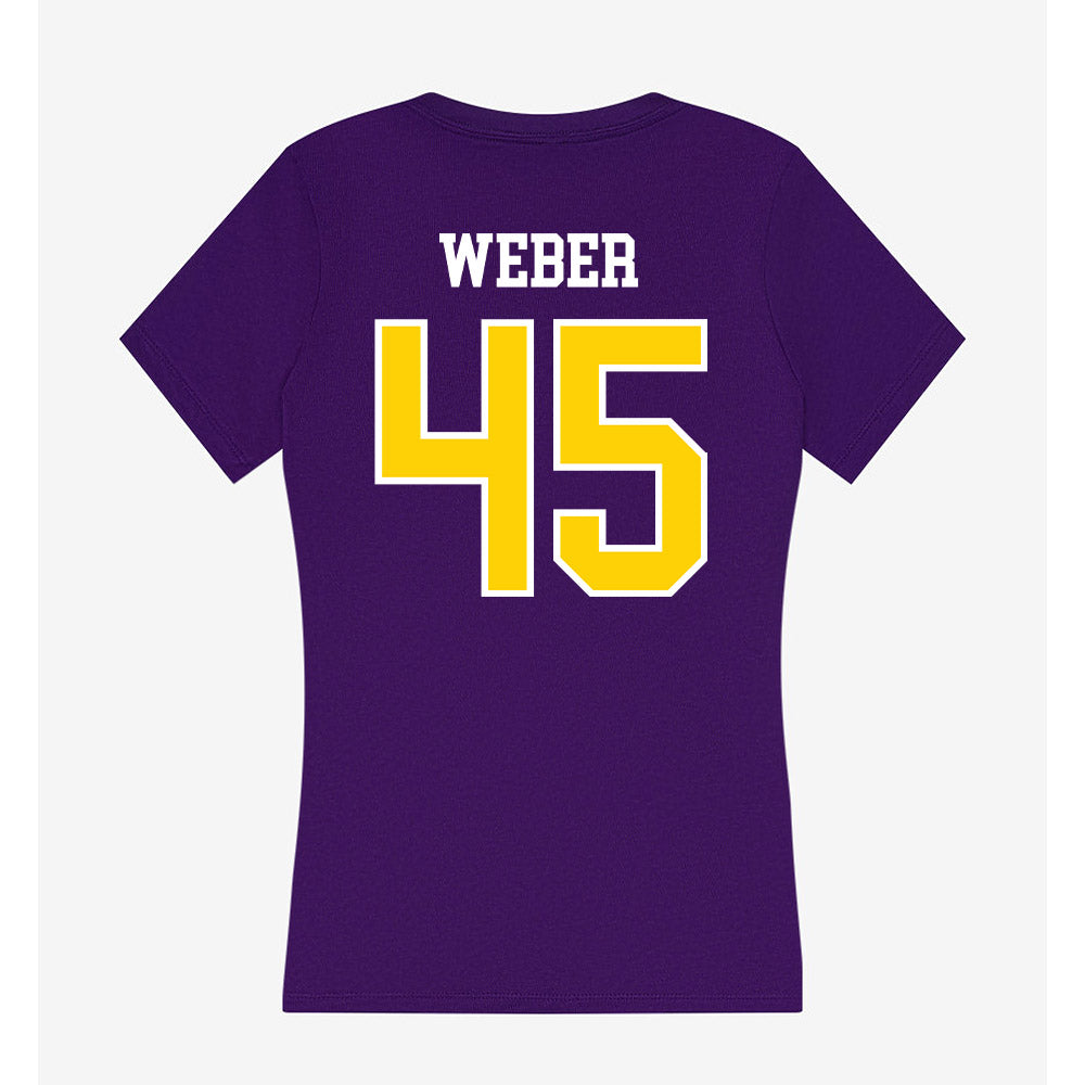 UWSP - NCAA Football : Ryan Weber - Women's V-Neck T-Shirt-1