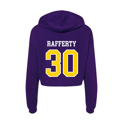 UWSP - NCAA Football : Kevin Rafferty - Women's Crop Fleece Hoodie-1