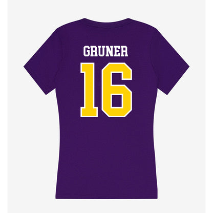 UWSP - NCAA Women's Volleyball : Jadynn Gruner - Women's V-Neck T-Shirt-1