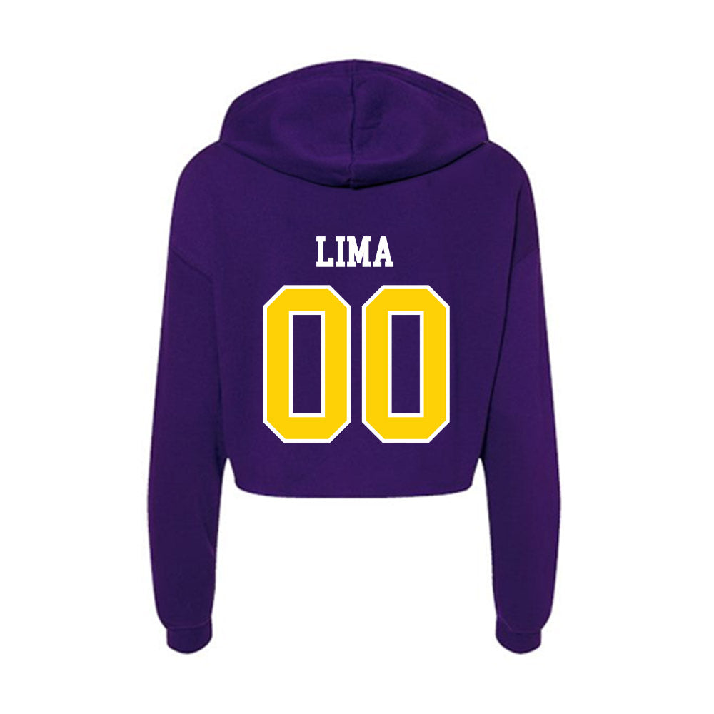 UWSP - NCAA Men's Soccer : Dominic Lima - Women's Crop Fleece Hoodie-1