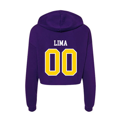 UWSP - NCAA Men's Soccer : Dominic Lima - Women's Crop Fleece Hoodie-1